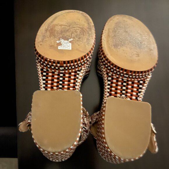 Chloe Odina Braided Straps Cotton Platform Sandals - Picture 4 of 9